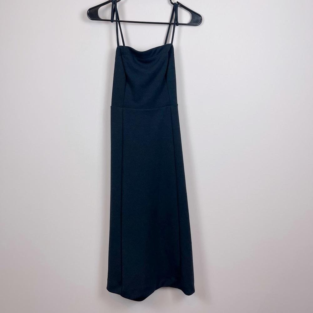 Anthropologie Midi Black Dress Size XS